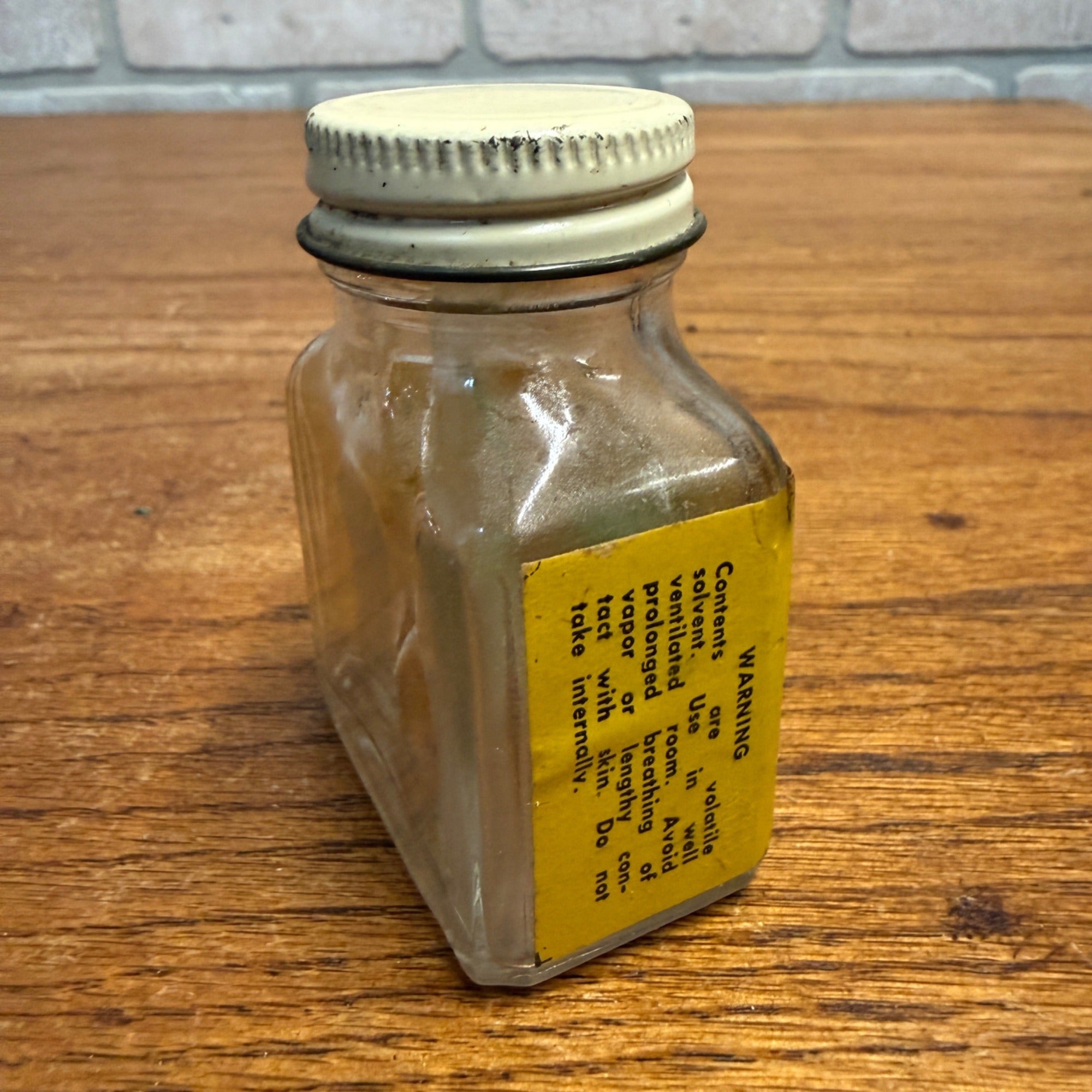 VINTAGE ZIP STRIP PAINT & VARNISH REMOVER EMPTY BOTTLE