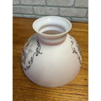Ornate Cherub Oil Kerosene Lamp Shade Victorian Peach Coral Pink