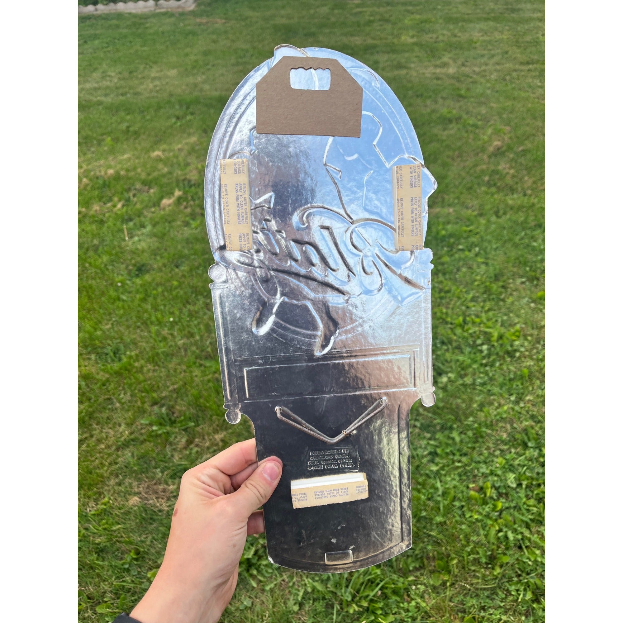 Vintage Blatz Beer Advertising Bar Calendar Pad Sign Holder Heileman's 1988