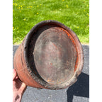 Antique Primitive 19th c Original Red Paint Wood Stave Sap Syrup Pail Bucket AAFA