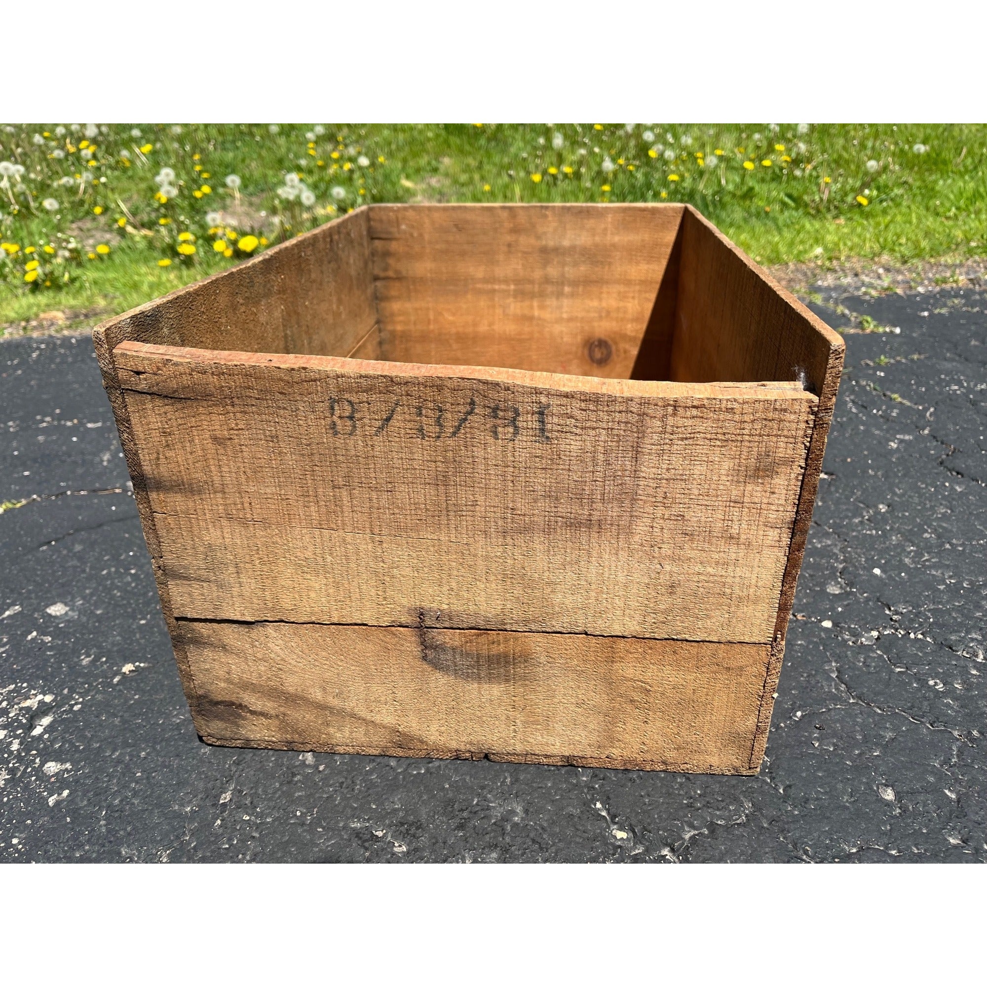 Vintage Old Dutch Cleanser Wooden Crate Box Advertising Primitive Kitchen Decor