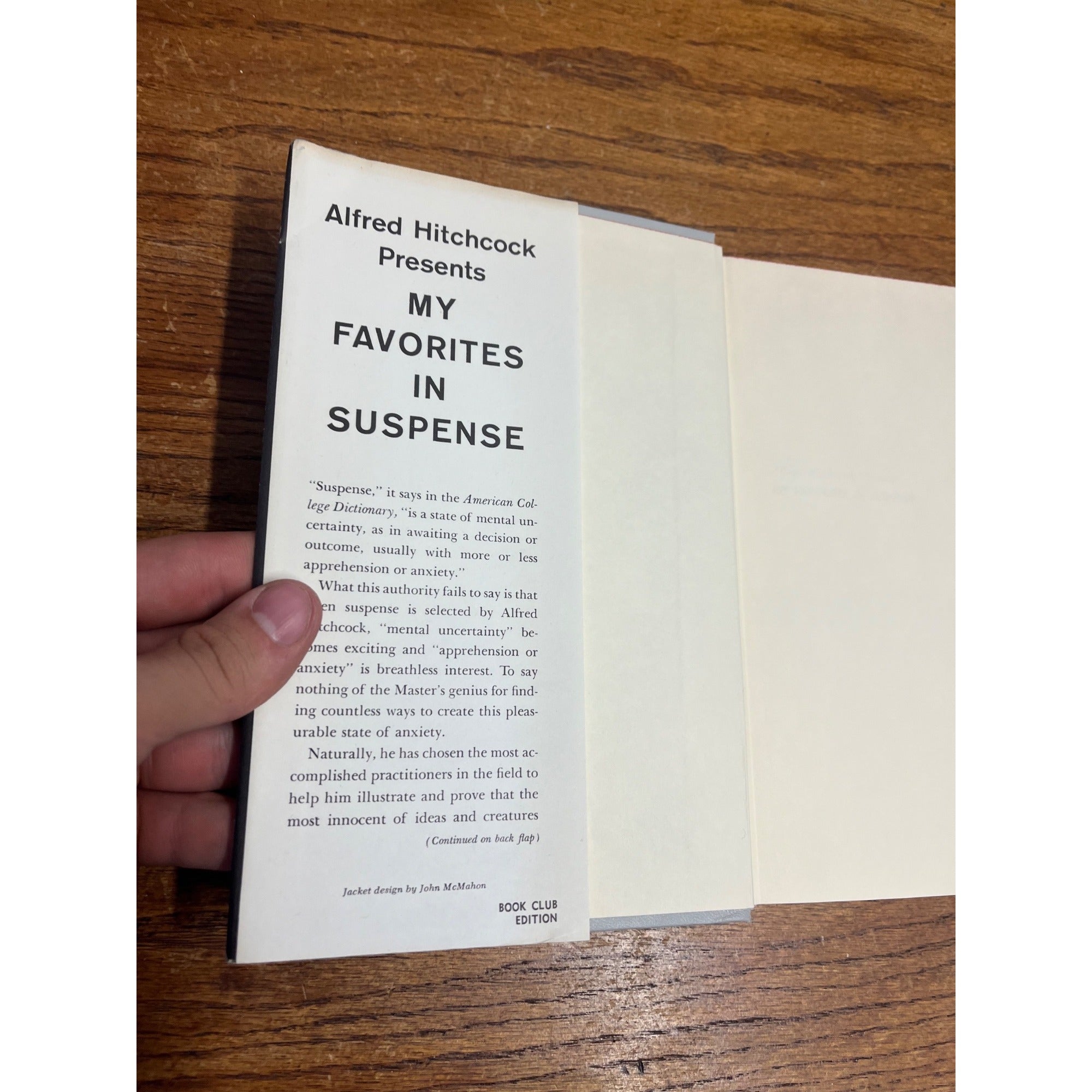 Alfred Hitchcock Presents My Favorites in Suspense 1959 HCDJ Book Club Edition