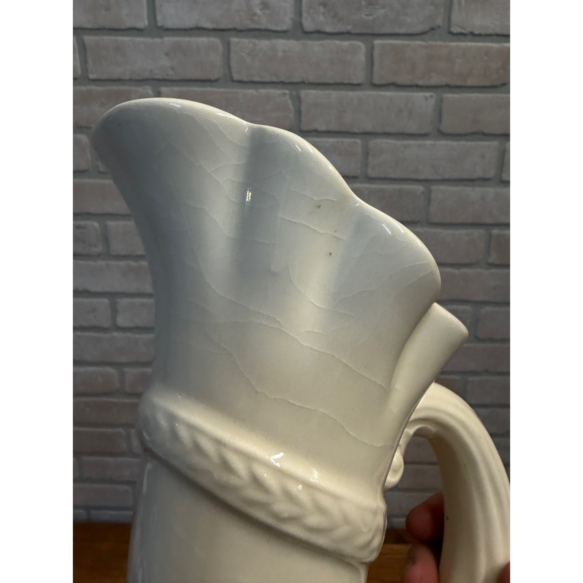Vintage Royal Crown Czechoslovakia Pottery Horn-Shaped Floral Epergne Vase