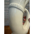 Vintage Royal Crown Czechoslovakia Pottery Horn-Shaped Floral Epergne Vase