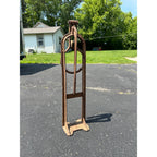 1900s ANTIQUE CAST IRON J.C.MOORE & CO. WAGON JACK STAND RACINE WIS