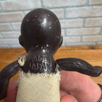 Vintage Antique Bisque 4" Black Baby Doll Jointed Made in Japan