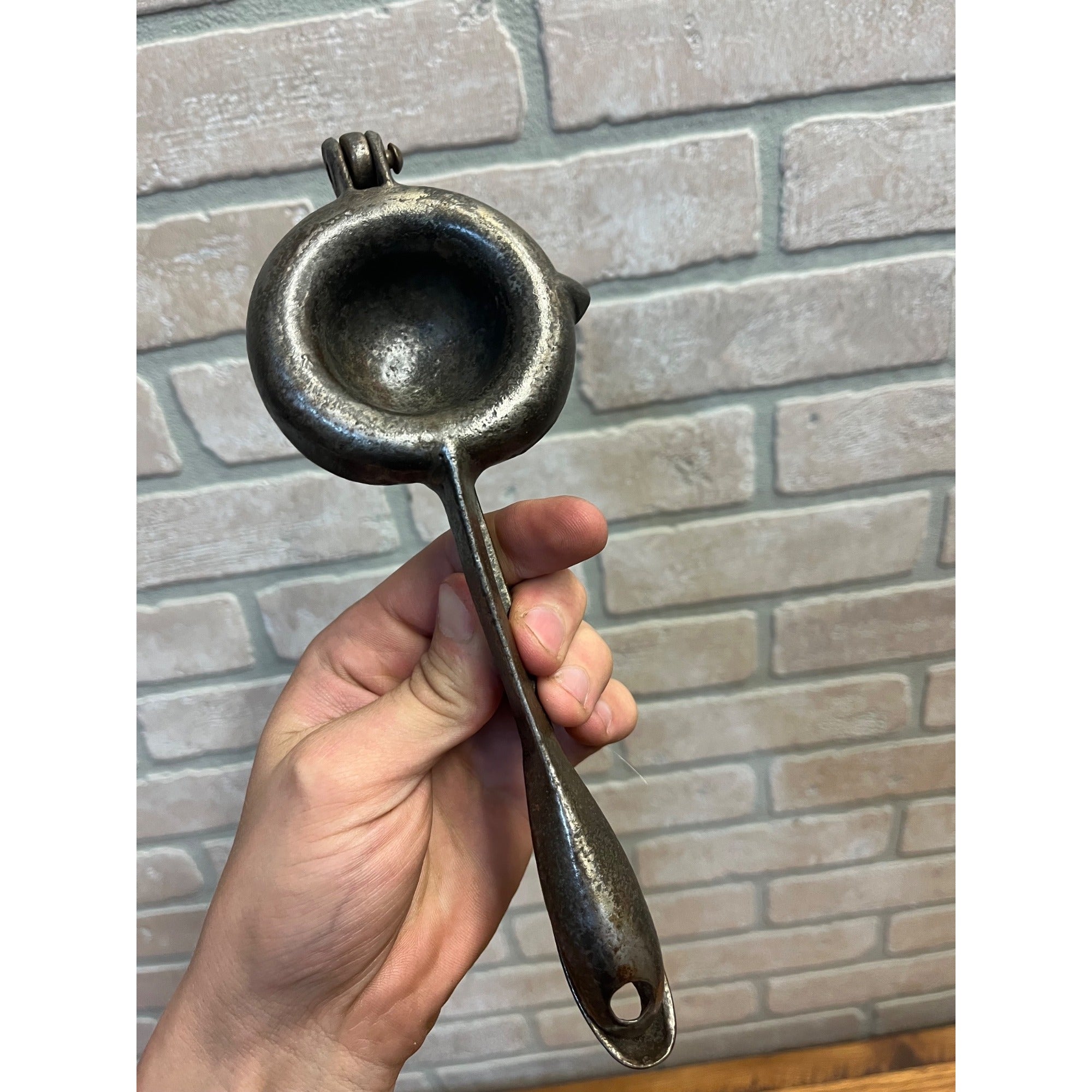Vintage 1920s Citrus Juicer Lemon or Lime Press Primitive Kitchen Decor