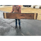 Original c1880s Adams Express Co. Wooden Smaltz Paint Advertising Trade Sign