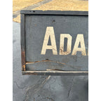 Original c1880s Adams Express Co. Wooden Smaltz Paint Advertising Trade Sign