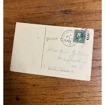 Carver's Rocks Below Bridge Clinton Wisconsin Wis Original Postcard WI