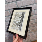 Vintage MCM Helen Johann Printmaker Signed Art Piece Back Talk Milwaukee Artist