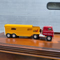 Vintage Ertl Vista Dome Horse Trailer and Semi Truck Red and Yellow
