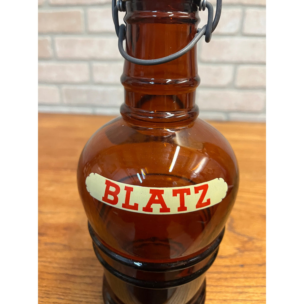 Antique 1900s BLATZ Hotel Beer Bottle Growler w/ Porcelain Stopper Milwaukee