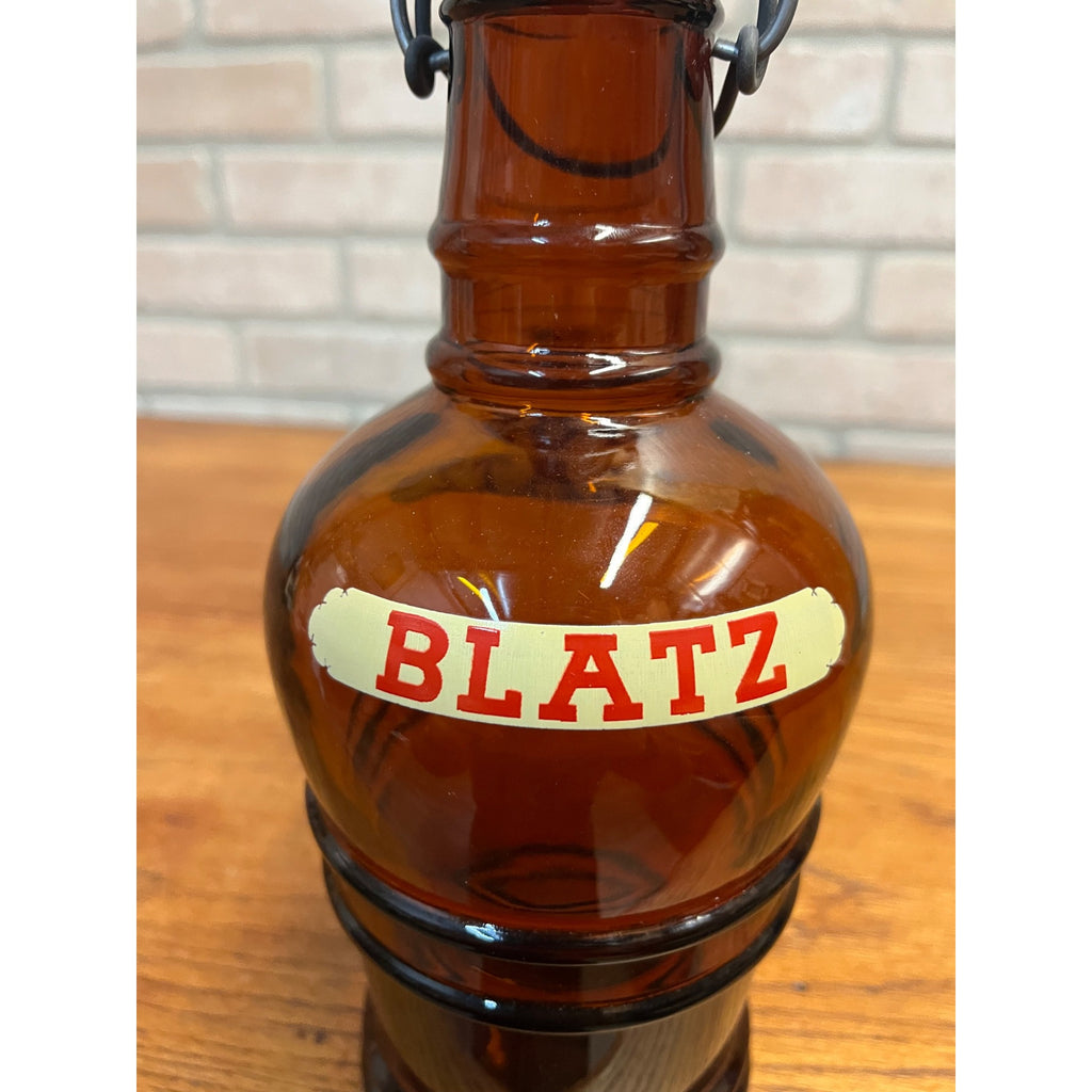 Antique 1900s BLATZ Hotel Beer Bottle Growler w/ Porcelain Stopper Milwaukee