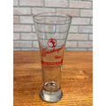 Vintage J. Leinenkugel Brewing Pilsner Glass Indian Maiden Chippewa Falls 6.75"