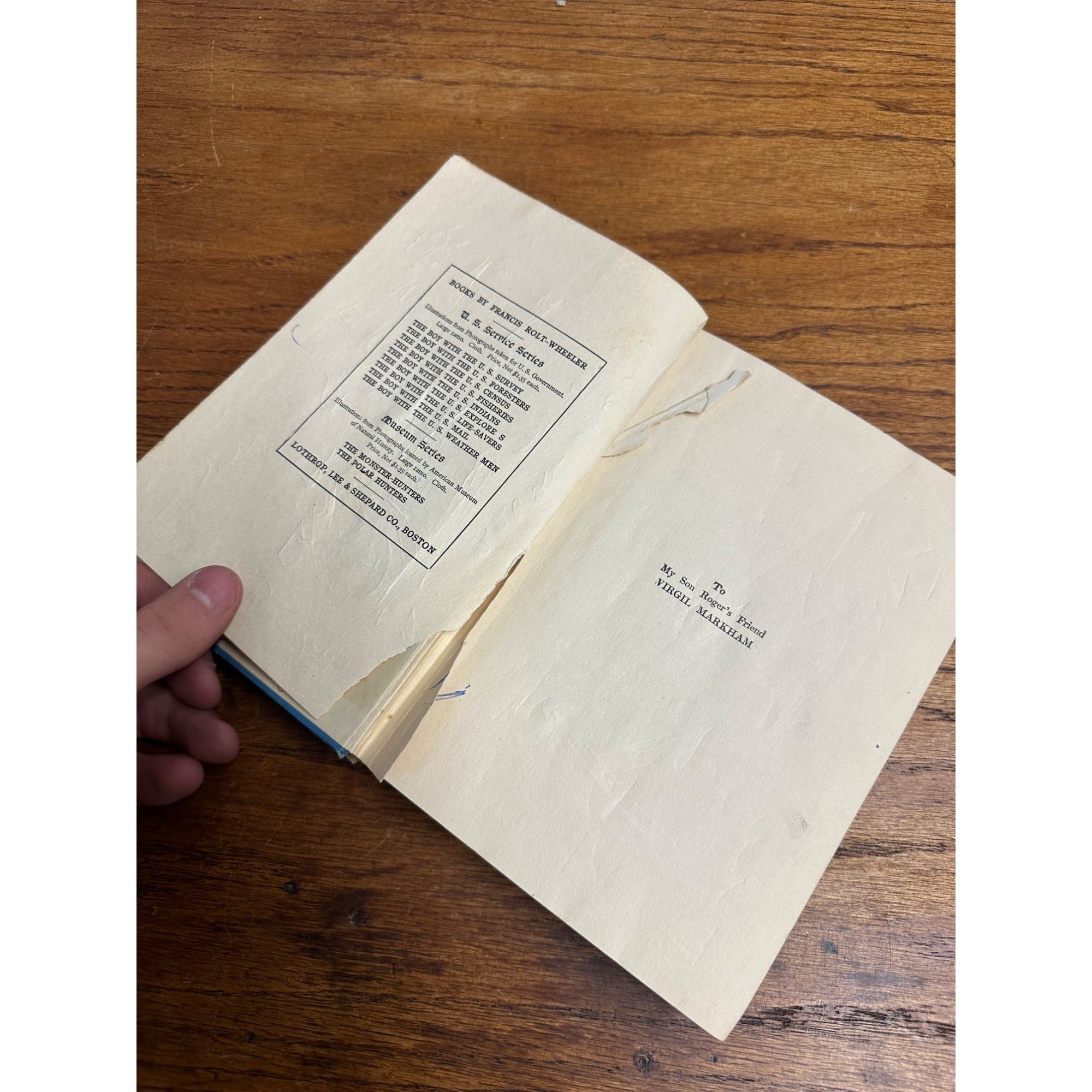 The Boy With The US Indians Native Americans Adventure 1913 U.S. Service Series