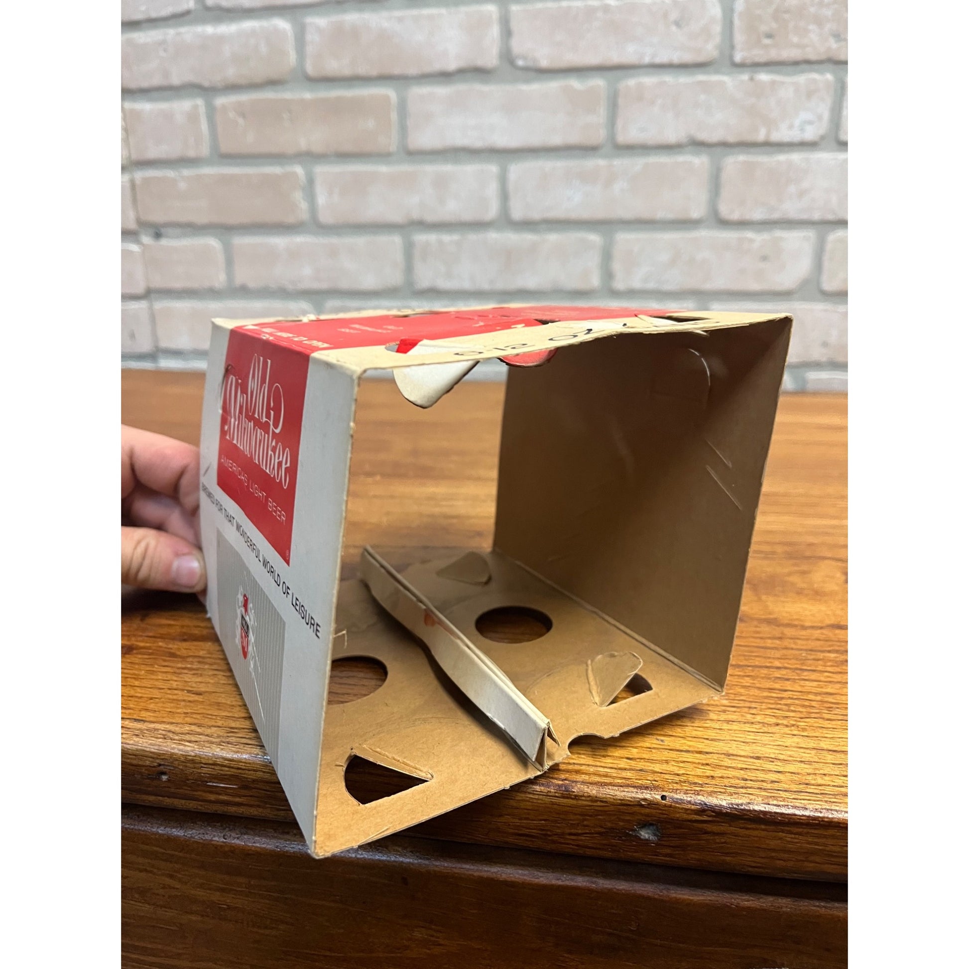 Vintage 1962 Old Milwaukee 6-Pack Cardboard Carrier for 12oz Flat Top Cans