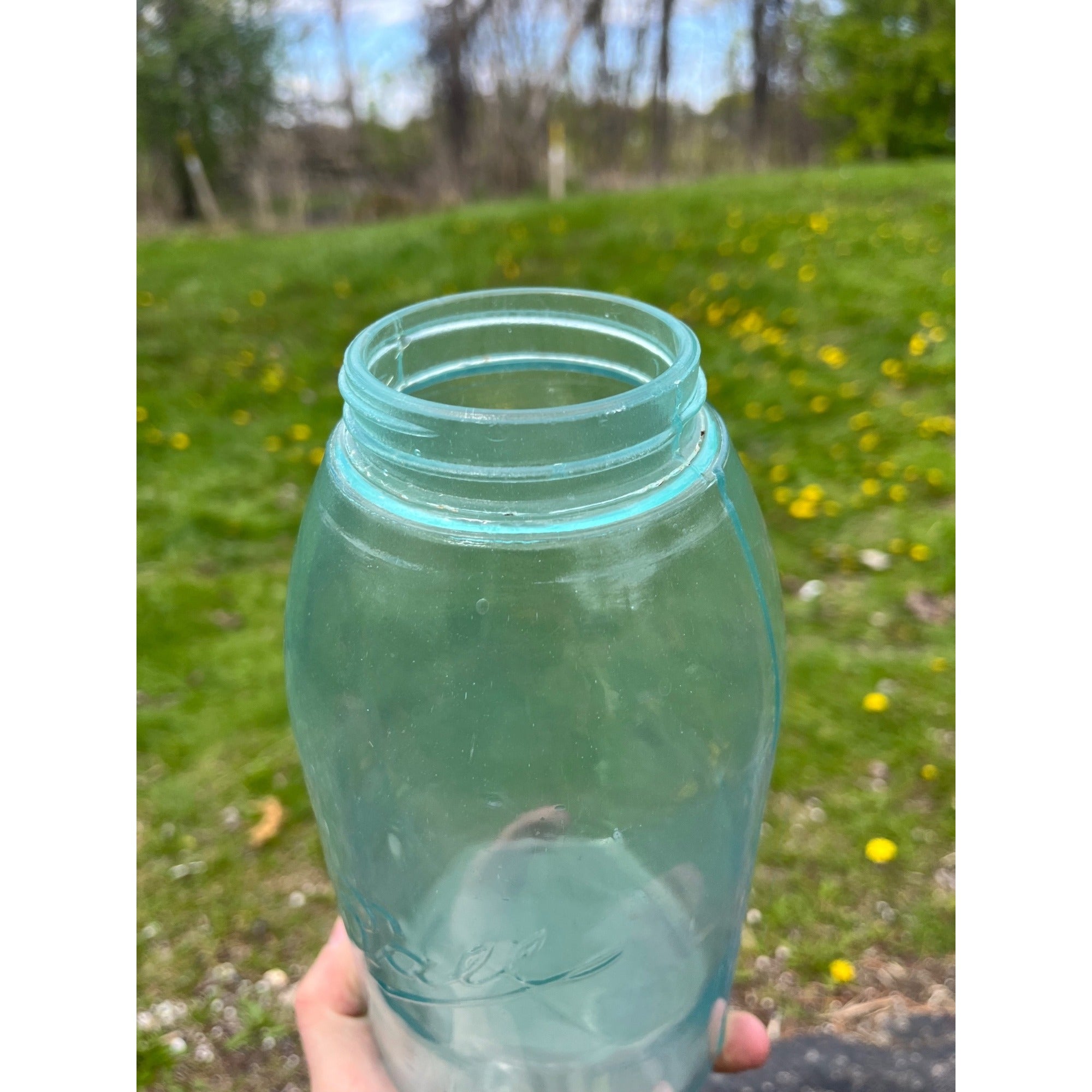 Antique Fruit Canning Jar BALL 3L Half Gallon Opalized