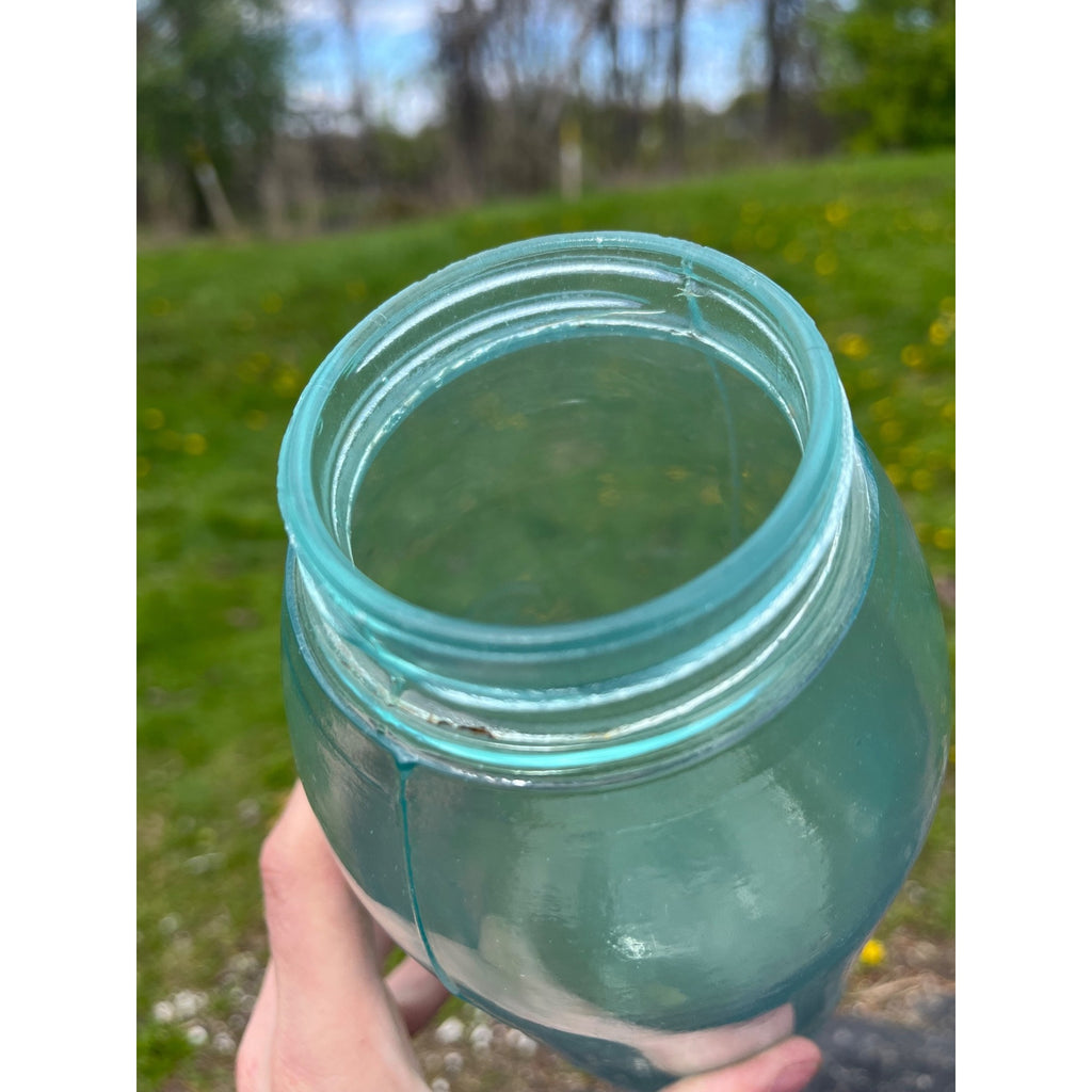Antique Fruit Canning Jar BALL 3L Half Gallon Opalized