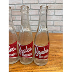 Lot of 3 Red ACL Ozaukee Springs Port Washington Wis Wisconsin Soda Bottles