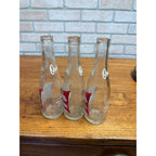 Lot of 3 Red ACL Ozaukee Springs Port Washington Wis Wisconsin Soda Bottles