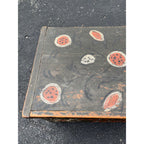 Antique Folk Art Painted Wooden Box Trunk 1833 Pennsylvania Storage Chest