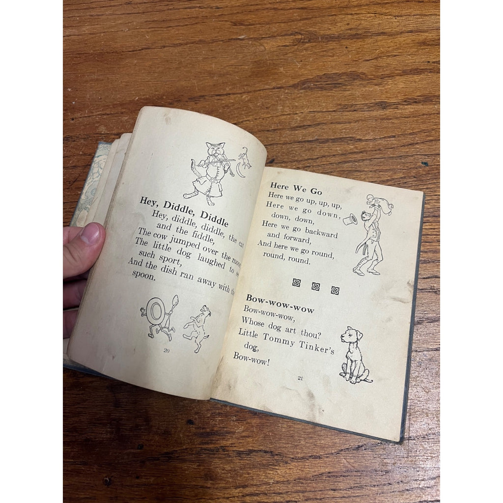 1920 Mother Goose Story Book Frederick Richardson Illustrations Hardcover Book Antique Vintage