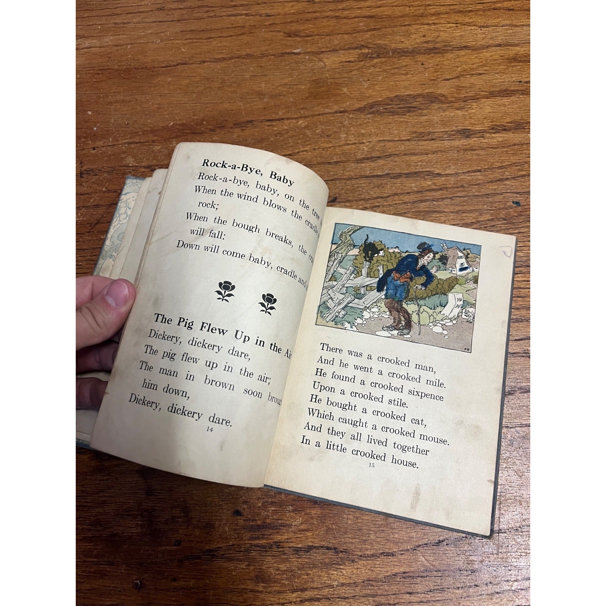 1920 Mother Goose Story Book Frederick Richardson Illustrations Hardcover Book Antique Vintage