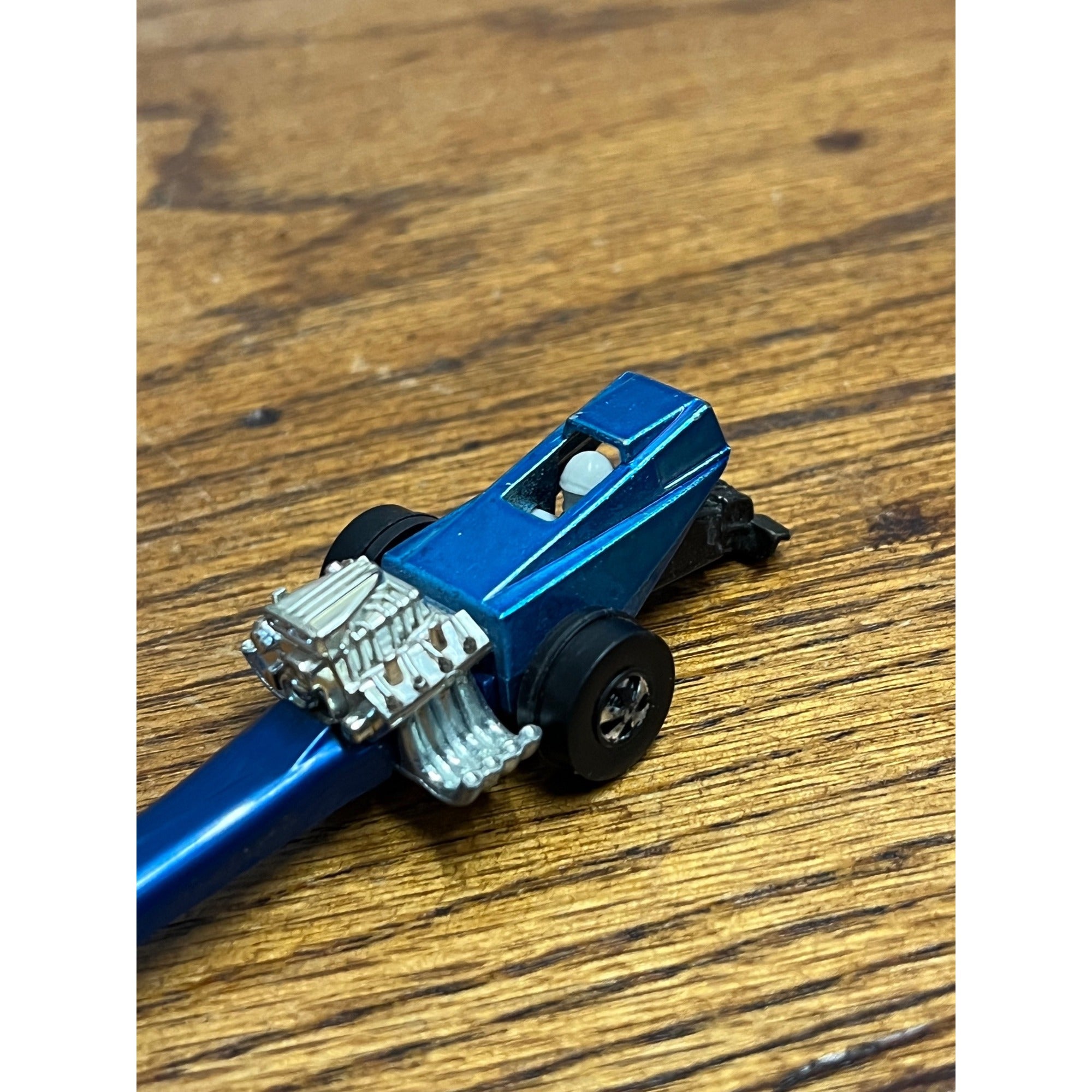 Vintage 1970 Hot Wheels Redline Blue Fuel Dragster -- CLEAN