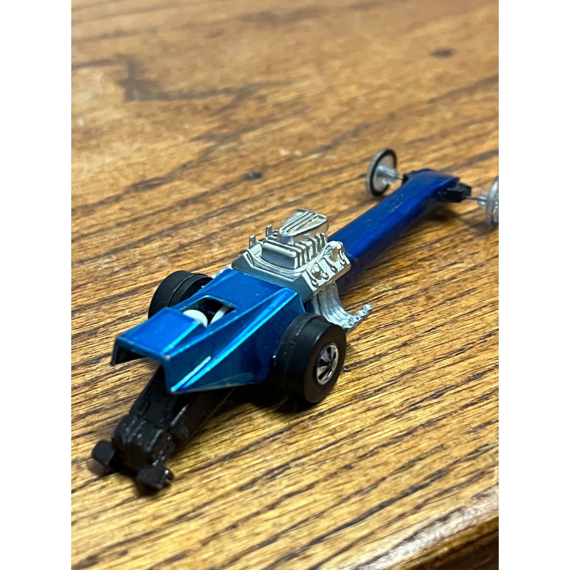 Vintage 1970 Hot Wheels Redline Blue Fuel Dragster -- CLEAN