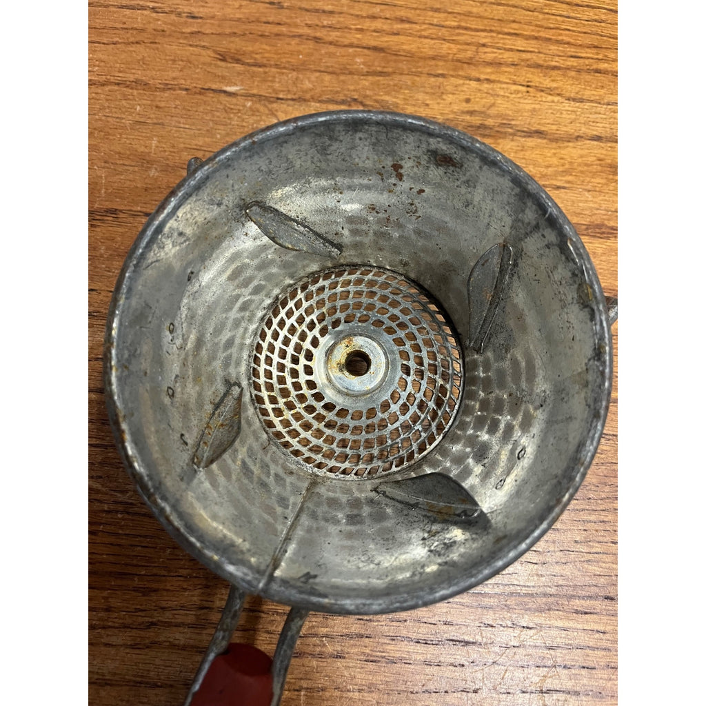 Vintage Kitchen Foley Red Wood Handle Food Mill Potato Masher Ricer Strainer 5"
