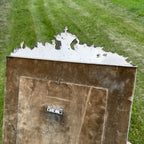 Vintage Picture Frame French Fleur-de-lis Insignia Silver Plated Heavy