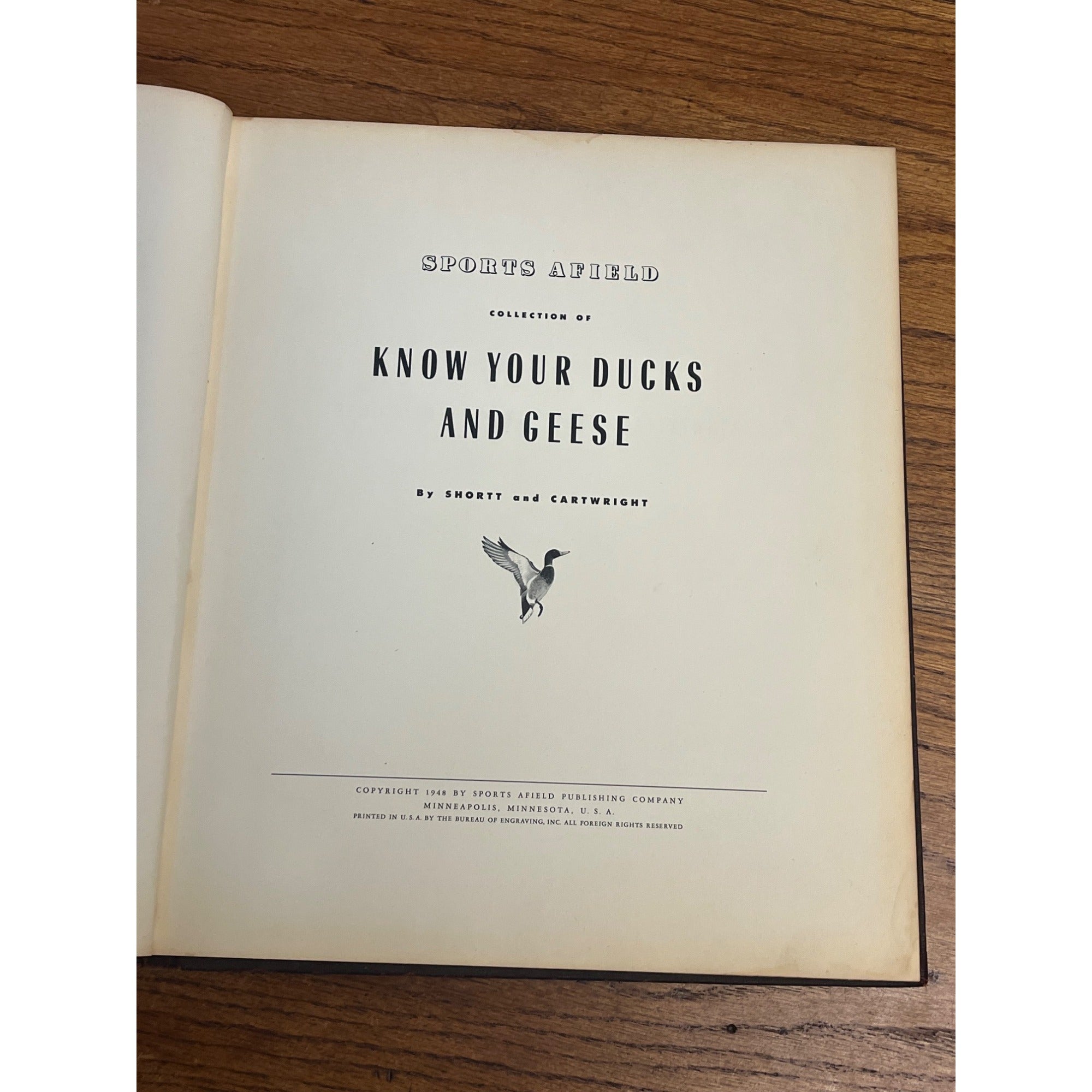 Rare Sports Afield Collection - Know Your Ducks & Geese Bound Hardcover Book