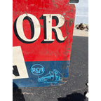 Vintage RCA Victor Radio & Television Large Advertising Metal Sign