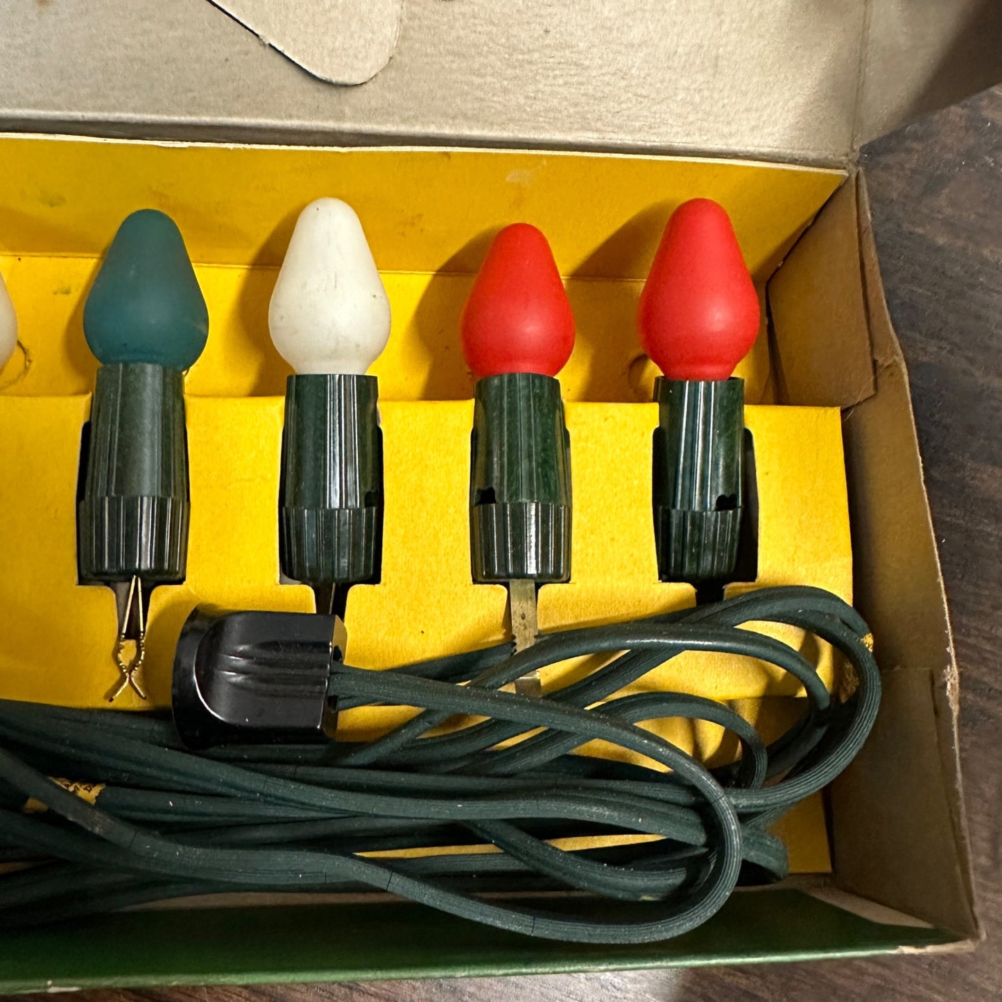 Vintage ON-A-LITE Christmas Light Bulb C7 Sockets by Iron Fireman USA