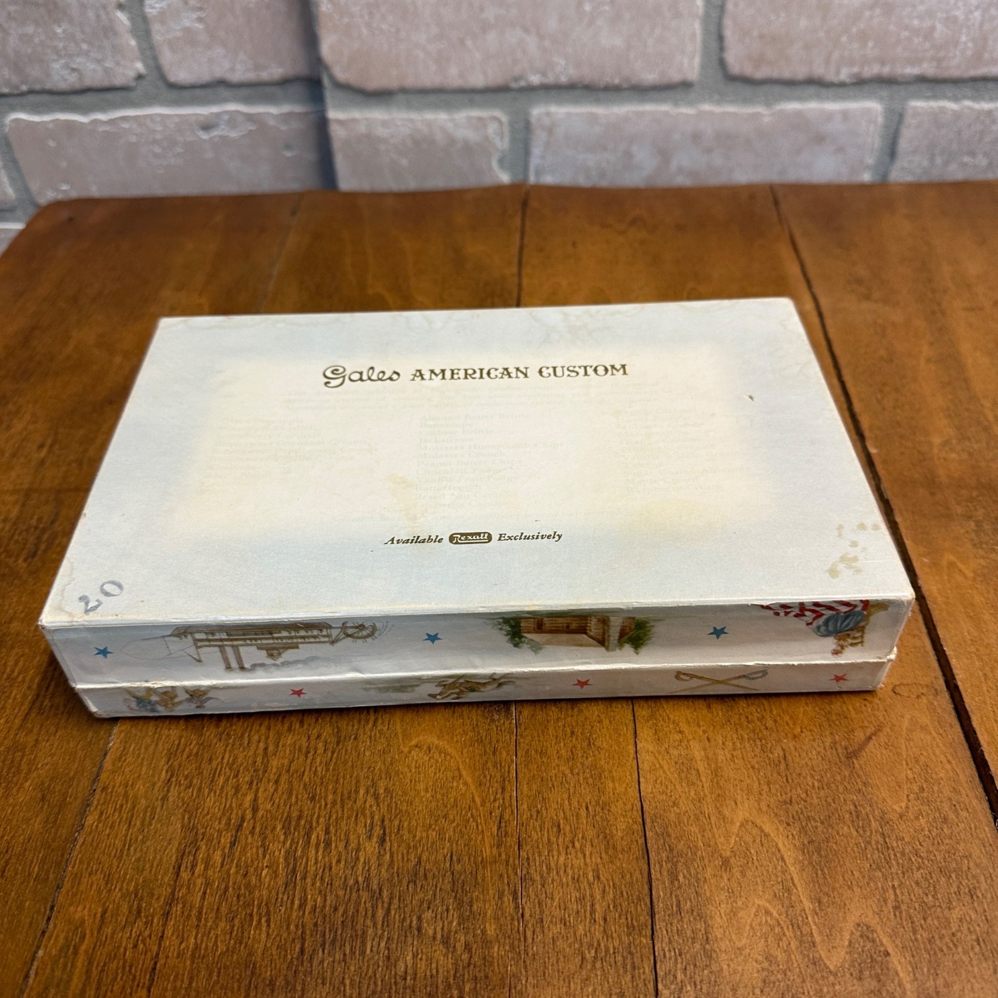 Vintage 1950s Gales American Custom Assorted Chocolates Advertising Box Boston