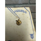 Vintage F.O.E. Fraternal Order of Eagles Bastian Bros Lapel Pin Gold-Tone + Enamel