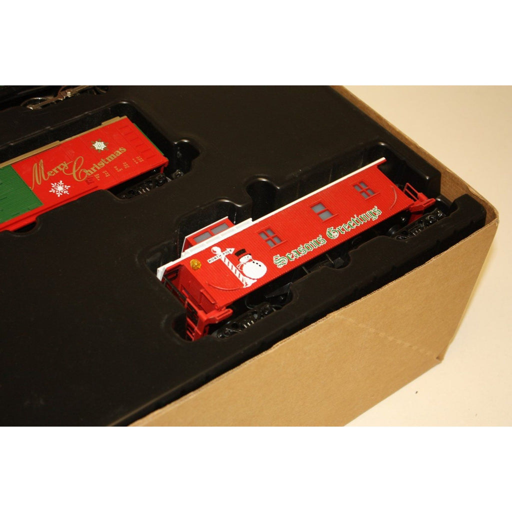 Vintage MTH Rail King 2000 Holiday Express 2-8-0 Steam Freight Train Set NEW