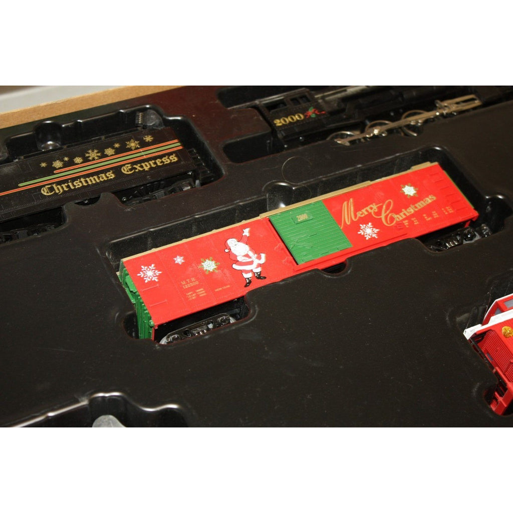 Vintage MTH Rail King 2000 Holiday Express 2-8-0 Steam Freight Train Set NEW