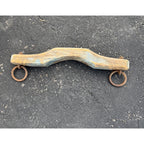 Antique Primitive 19th c. Ox / Horse Evener Yoke Original Blue Paint AAFA Farm