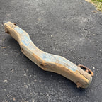 Antique Primitive 19th c. Ox / Horse Evener Yoke Original Blue Paint AAFA Farm