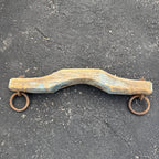Antique Primitive 19th c. Ox / Horse Evener Yoke Original Blue Paint AAFA Farm