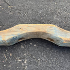 Antique Primitive 19th c. Ox / Horse Evener Yoke Original Blue Paint AAFA Farm