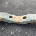 Antique Primitive 19th c. Ox / Horse Evener Yoke Original Blue Paint AAFA Farm