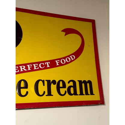 LARGE VINTAGE 5ft VERIFINE ICE CREAM METAL SIGN COUNTRY STORE