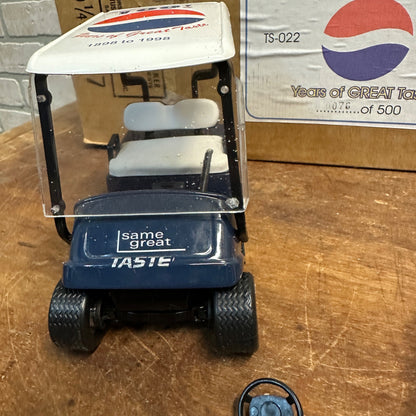 Taylor Sports Pepsi Golf Cart 100th Anniversary Edition 1998 Bank