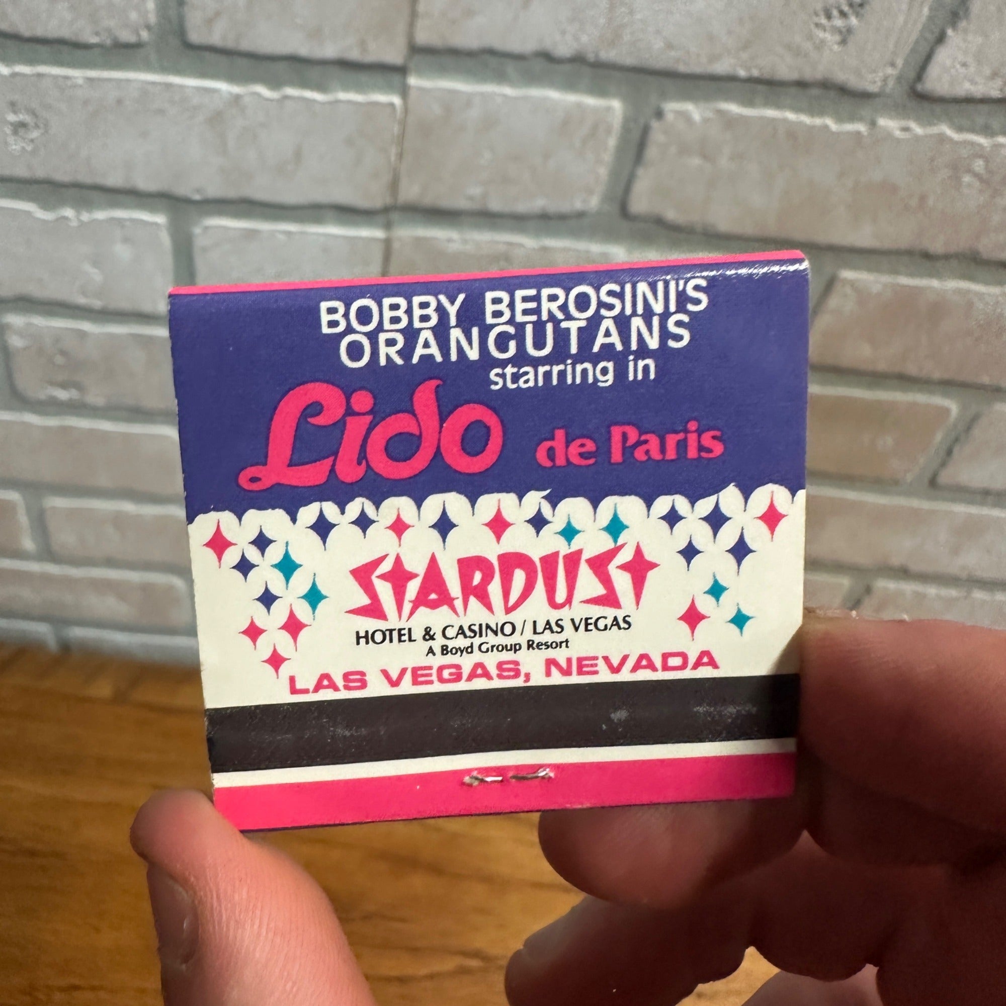 Vintage Las Vegas Stardust Hotel & Casino Matchbook Unstruck