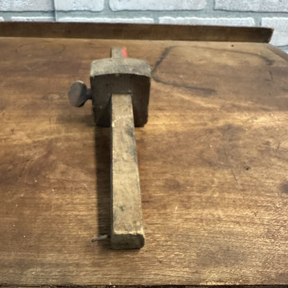 Vintage Wooden Mortise Scribe Tool 