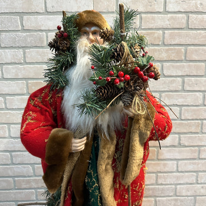 Vintage Style 3ft Christmas Santa Figure Statue