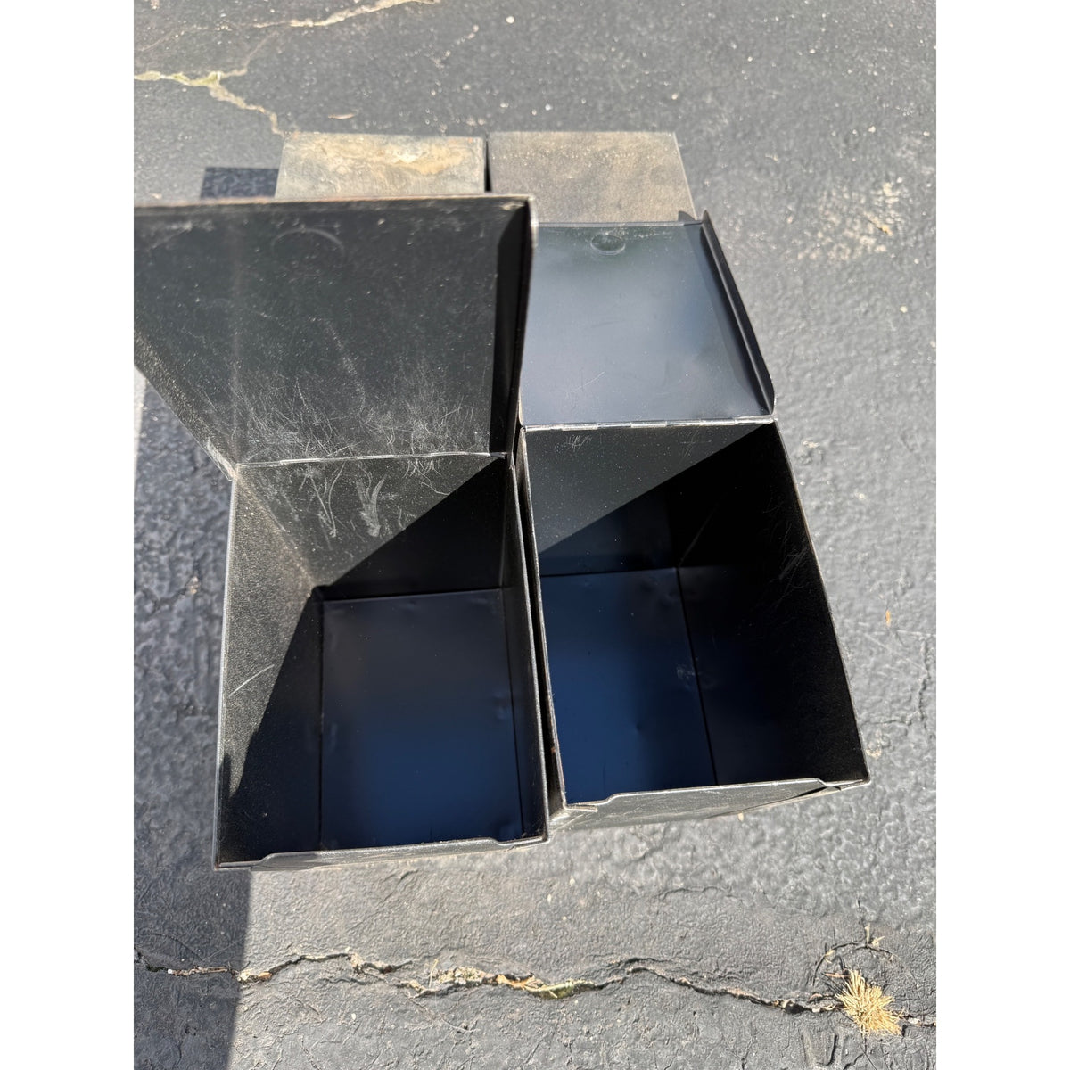 Vintage Lot of 4 All Metal Pharmacy Prescription Black File Box McCracken